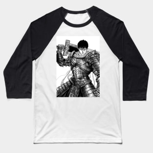 black swordsman knight ecopop in metal monster armor art Baseball T-Shirt